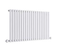 Milano Aruba 1200W White Horizontal Single Oval Panel WiFi Electric Radiator - 635mm x 1180mm