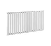 Milano Aruba 1200W White Horizontal Single Oval Panel WiFi Electric Radiator - 635mm x 1180mm