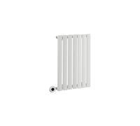 Milano Aruba 400W White Horizontal Single Oval Panel WiFi Electric Radiator UK Plug - 635 x 413mm