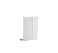 Milano Aruba 600W White Horizontal Double Oval Panel Electric Radiator Cable Cover - 635mm x 413mm