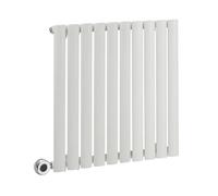 Milano Aruba 600W White Horizontal Single Oval Panel WiFi Electric Radiator - 635mm x 590mm