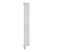 Milano Aruba 600W White Vertical Single Oval Panel WiFi Electric Radiator Element - 1780mm x 236mm