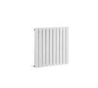 Milano Aruba 800W White Horizontal Double Oval Panel Electric Radiator - 635mm x 590mm
