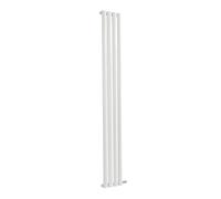 Milano Aruba Ardus 1730W White Single Oval Panel Dry Heat Vertical Electric Radiator WiFi - 1784mm x 236mm