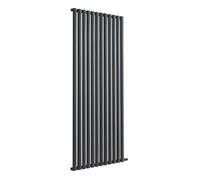 Milano Aruba Ardus 3460W Anthracite Single Oval Panel Dry Heat Vertical Electric Radiator WiFi - 1784mm x 708mm