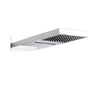 Milano Arvo 200mm x 500mm Fixed Rainfall Shower Head Waterblade Function - Chrome