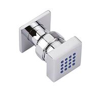 Milano Arvo Front Fix Chrome Bathroom Shower Square Body Jet - Pack of 1