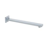 Milano Arvo Wall Mounted Rectangular Rainfall Shower Head Arm - Chrome