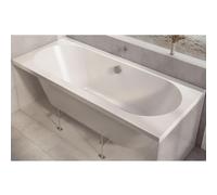 Milano Ballam White 1700mm x 750mm Double Ended Round Bath
