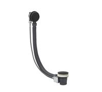 MILANO Bath Pop Up Waste Overflow Black