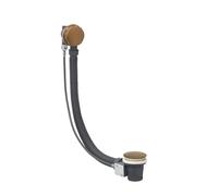 MILANO Bath Pop Up Waste Overflow Brushed Copper