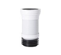 Milano Bathroom Flexible Plastic Close Coupled Toilet WC Straight Connector