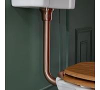 MILANO Bathroom Low Level Cistern Toilet WC Flush Pipe Kit Brushed Copper
