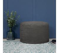 Milano Beanbag Footstool, Corduroy, Teal ICON Charcoal One Size