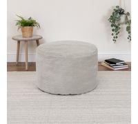 Milano Beanbag Footstool, Corduroy, Teal ICON Light Grey One Size