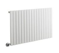 Milano Capri 1000W White Horizontal Single Flat Panel WiFi Electric Radiator UK Plug - 635 x 1000mm