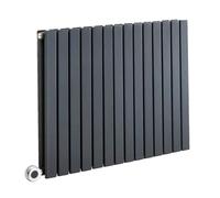 Milano Capri 1200W Anthracite Horizontal Double Flat Panel WiFi Electric Radiator - 635mm x 826mm