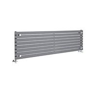Milano Capri Anthracite Horizontal Single Flat Panel Radiator - 472mm x 1600mm