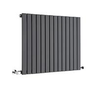 Milano Capri Anthracite Horizontal Single Flat Panel Radiator - 635mm x 826mm