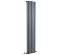 Milano Capri Anthracite Vertical Single Flat Panel Radiator - 1600mm x 354mm