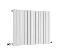 Milano Capri White Horizontal Single Flat Panel Radiator - 635mm x 826mm