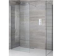 MILANO Chrome Corner Shower Enclosure 700mm 900mm Screens Square Tile Drain | Toughened Glass Panels. Aluminium Profile. Contemporary Style. Framed Design. Corner Installation. Square Tile Drain.