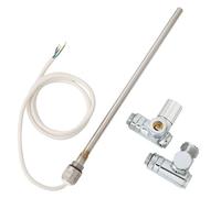 Milano Chrome Heated Towel Rail Radiator Dual Fuel Kit Manual Valves Simple Element - 1200W