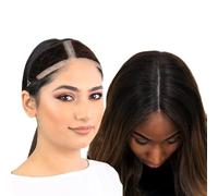 MILANO COLLECTION LaceTop Grip Comfort Band for Toppers Hair & Wiglets, NonSlip, Glueless Velvet Wig Band for Large Base Hairpieces, Adjustable Top Grip for Hair Topper & Wigs, Brown, Large
