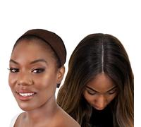 MILANO COLLECTION WiGrip, The Original Comfort Non Slip Wig Grip Band, Adjustable Wig Band for Glueless Support, Tension-Free, One Size Fits All, Chocolate Brown, 2 Pack