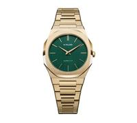 Milano D1 Women's Ultra Thin Dial Analogue Watch UTBL18 Gold Gold Strap, Blue