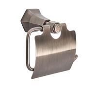 Milano Earlham Art Deco Traditional Bathroom Wall Mounted Toilet Roll Paper Holder - Aged Bronze