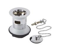 Milano Elizabeth Basin Waste Plug Ball Chain - Chrome