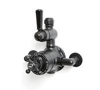 Milano Elizabeth Exposed Twin Thermostatic Mixer Shower Valve - Black