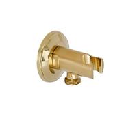 Milano Elizabeth Hand Shower Handset Outlet Elbow Bracket - Brushed Brass