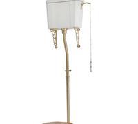 Milano Elizabeth High Level Cistern Toilet WC Flush Pipe Kit - Brushed Brass
