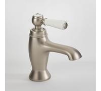Milano Elizabeth Mono Bathroom Basin Mixer Tap Lever Handle - Brushed Nickel