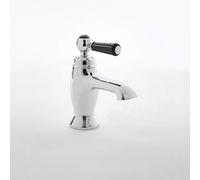 Milano Elizabeth Mono Bathroom Basin Mixer Tap Lever Handle - Chrome Black