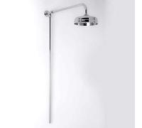 Milano Elizabeth Rigid Riser Fixed Rainfall Shower Head - Chrome