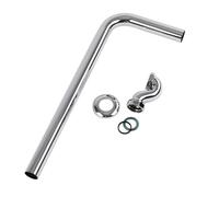 Milano Elizabeth Shallow Seal Bath Trap Outlet Pipe - Chrome