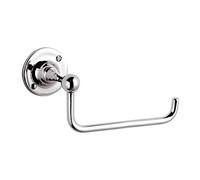 Milano Elizabeth Traditional Bathroom Wall Mounted Toilet Roll Paper Holder - Chrome
