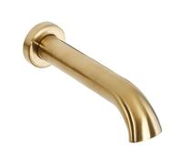Milano Elizabeth Wall Mounted Basin Spout - Brushed Brass