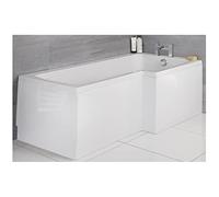 Milano Elswick White 1500mm x 850mm Right Hand Square Shower Bath Panels