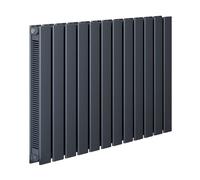 Milano Erin Anthracite Horizontal Double Flat Panel Convector Radiator - 600mm x 840mm
