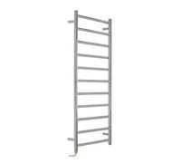 Milano Esk 300W Chrome Straight Bar Stainless Steel Electric Heated Towel Rail - 1200mm x 500mm