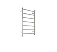 Milano Esk 300W Chrome Straight Bar Stainless Steel Electric Heated Towel Rail - 800mm x 600mm