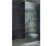 Milano Florence Black Fluted Glass Shower Enclosure Light Grey Tray - 1800mm x 900mm