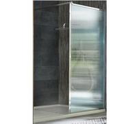 Milano Florence Chrome Fluted Glass Framed Shower Enclosure Drying Tray - 1600mm x 800mm