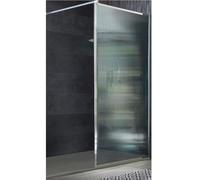 Milano Florence Chrome Fluted Glass Framed Shower Enclosure Light Grey Tray - 1400mm x 900mm