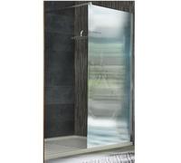 Milano Florence Chrome Fluted Glass Shower Enclosure Drying Tray - 1600mm x 800mm