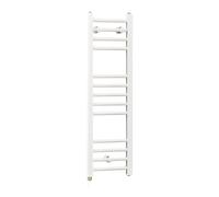 Milano Ive 400W White Straight Bar Electric Heated Towel Rail - 1000mm x 300mm
